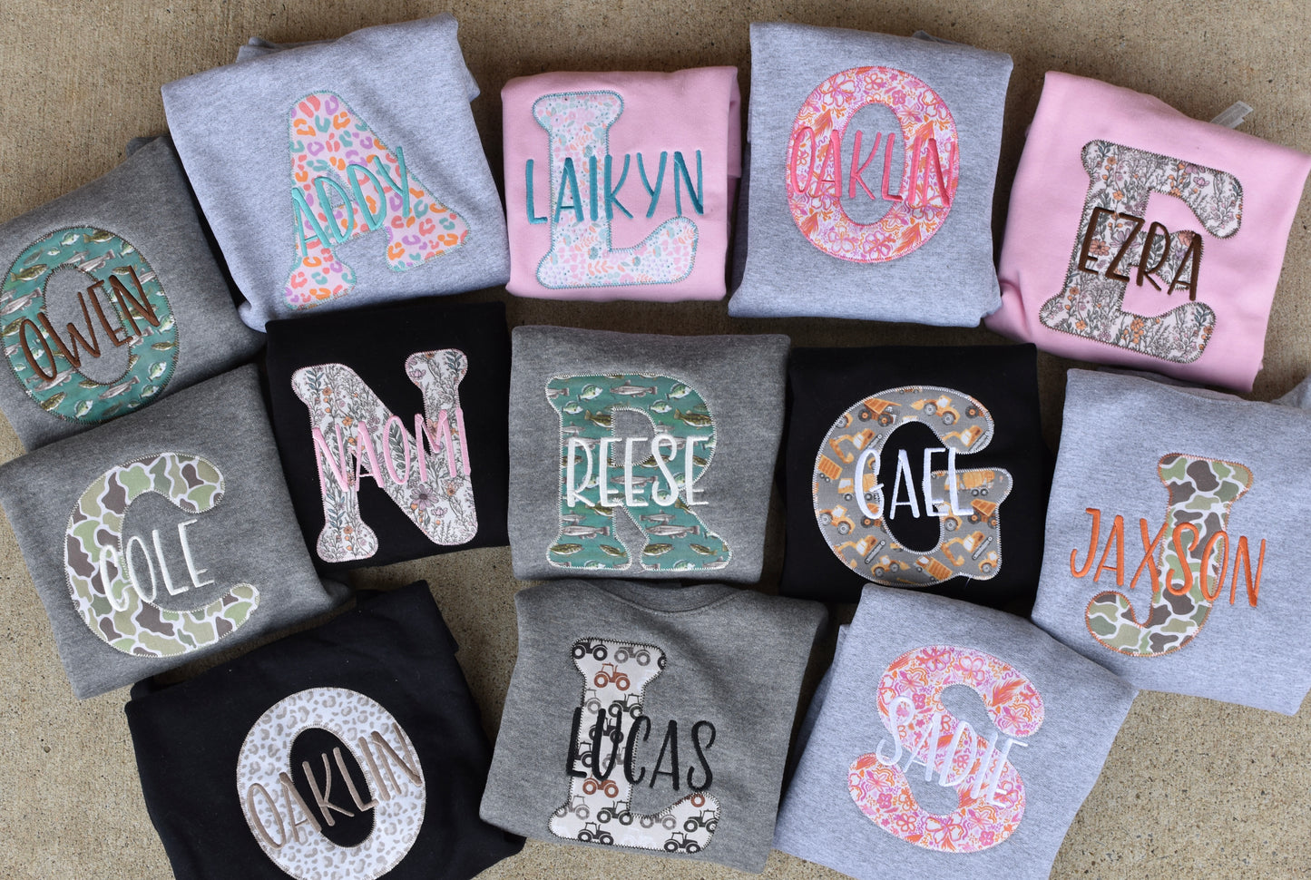Applique Letter Sweatshirt
