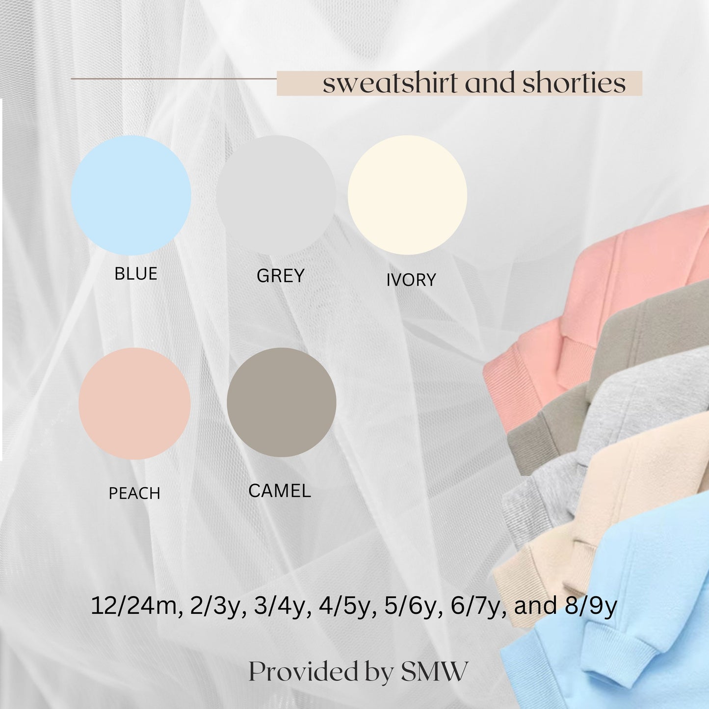 Sweatshirt and Shorties -RETAIL Late Nov Ship