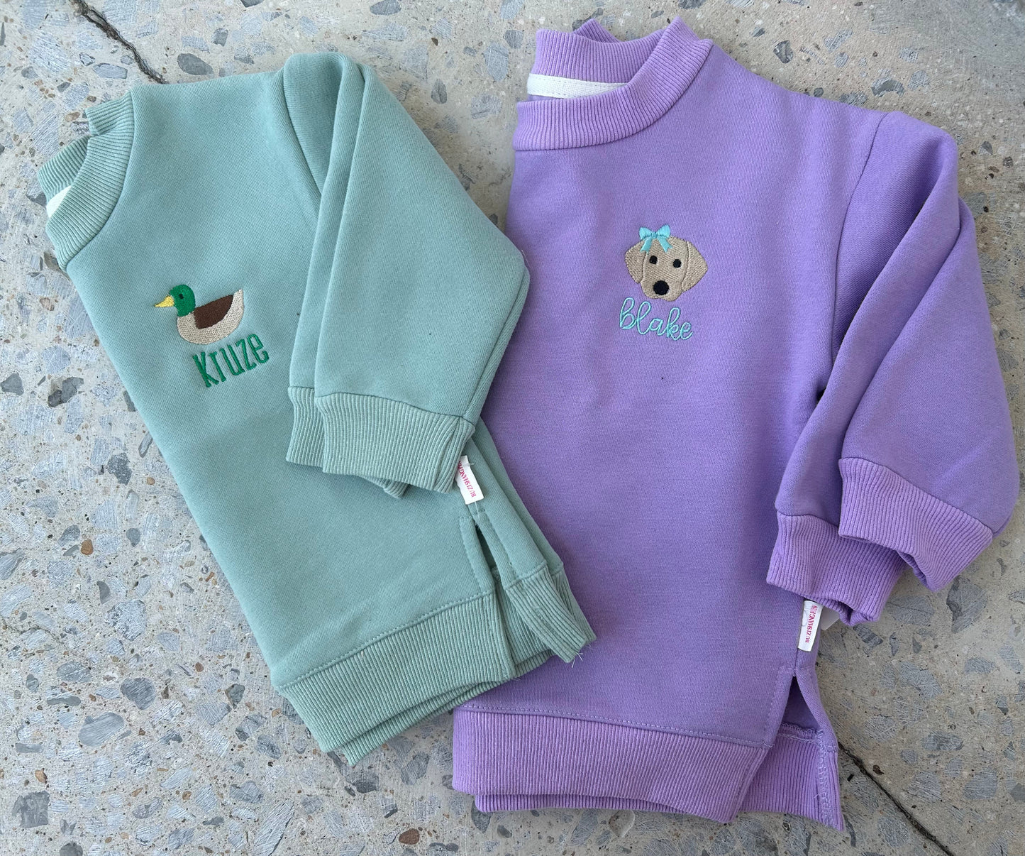 Youth Sweatshirt with Mini Design - Mid Dec Ship