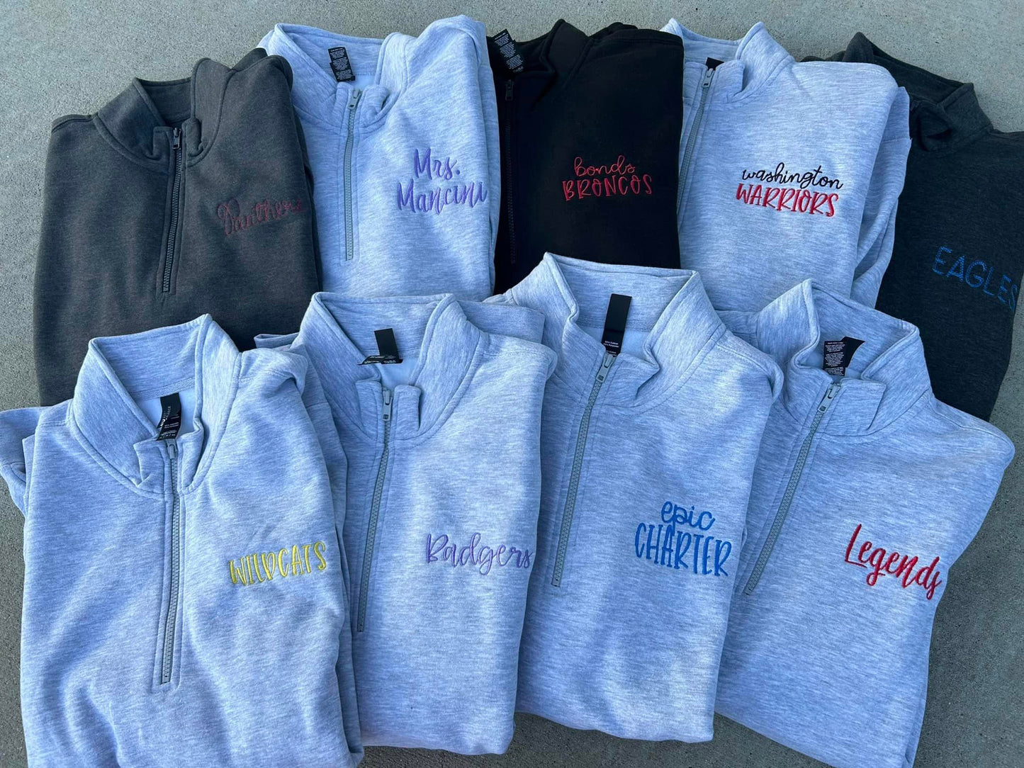 Quarter Zip with pocket - Mid Sept Ship