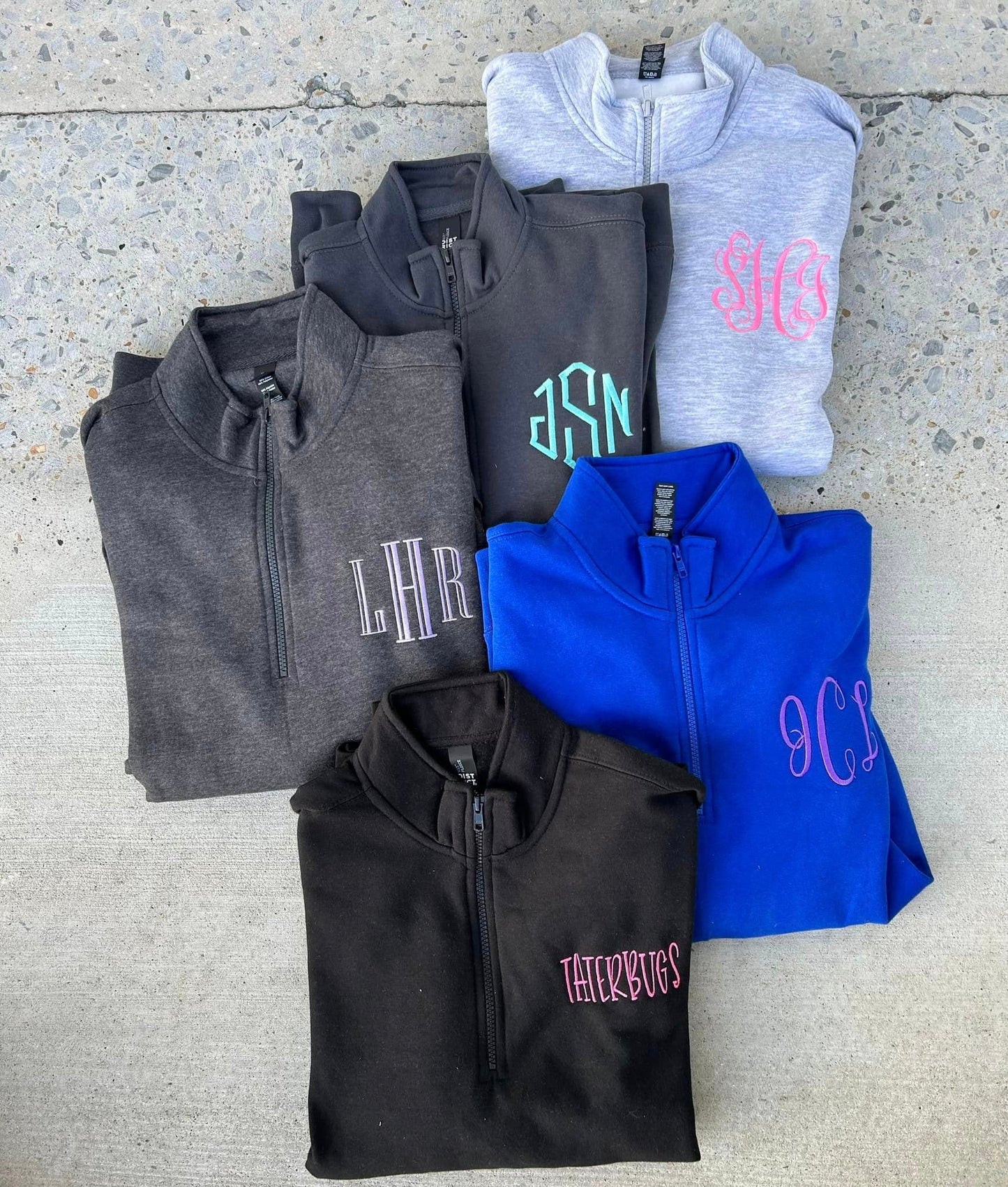 Quarter Zip with pocket - Mid Sept Ship