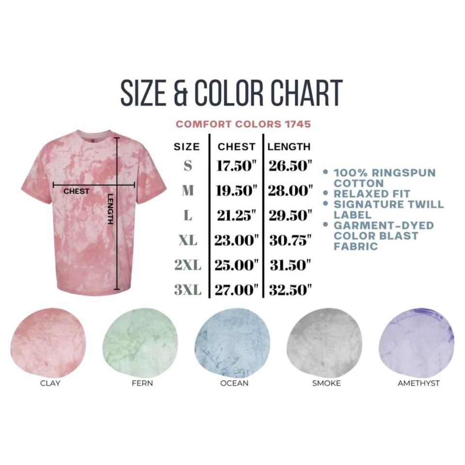Colorblast Comfort Colors - Early June Ship