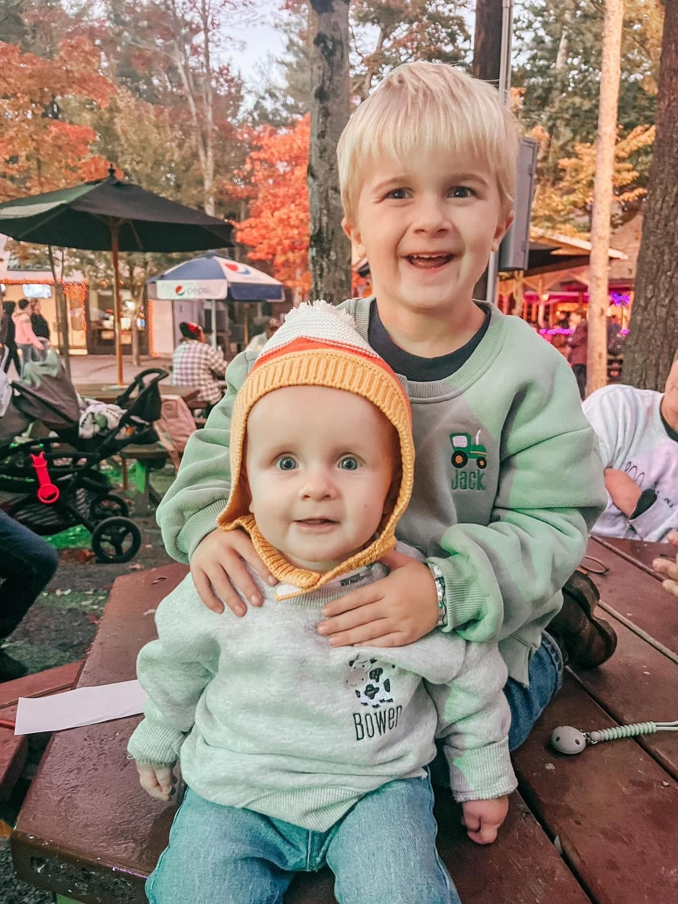 Youth Sweatshirt with Mini Design - Mid Dec Ship