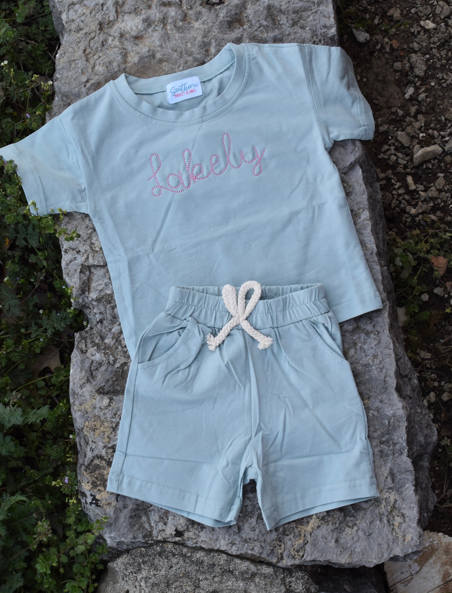 Shirt and Shorts Set name only - Mid May Ship