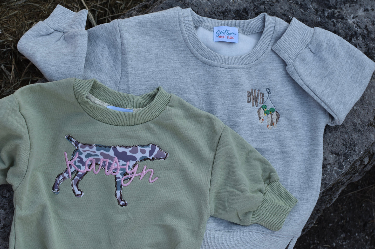 Pointer Applique Sweatshirt RETAIL - Late Oct ship