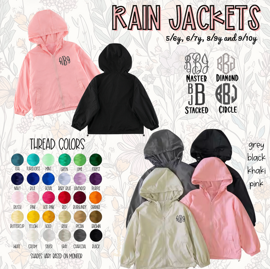Rain Jacket - Early October Ship