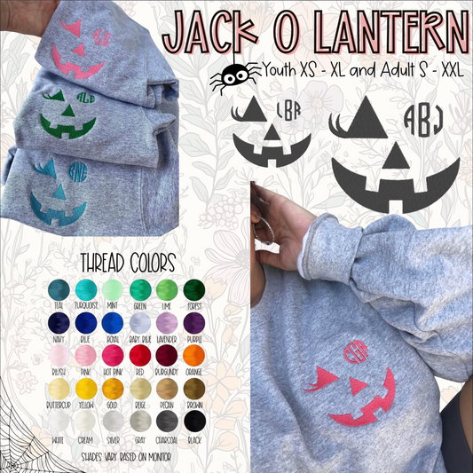 Jack O Lantern Sweatshirt - Mid Sept Ship