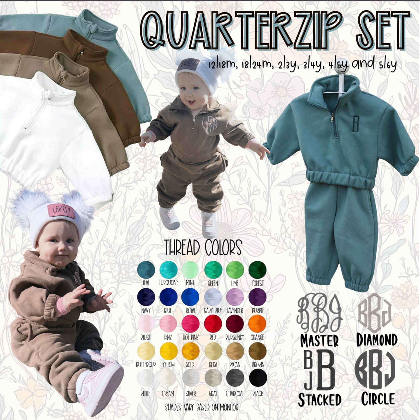 QuarterZip Sets - Early Oct Ship
