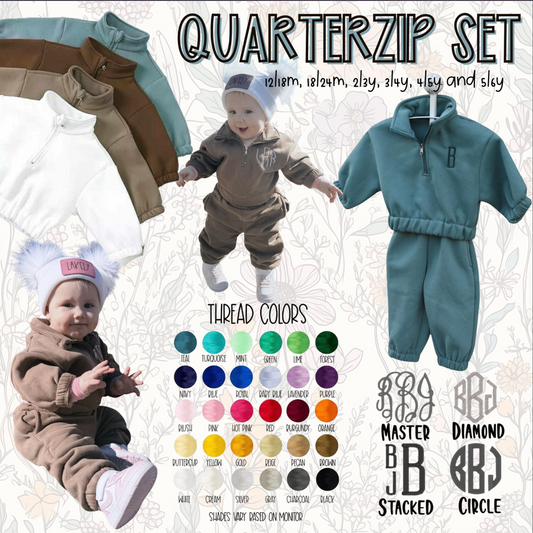 QuarterZip Sets - Early Oct Ship
