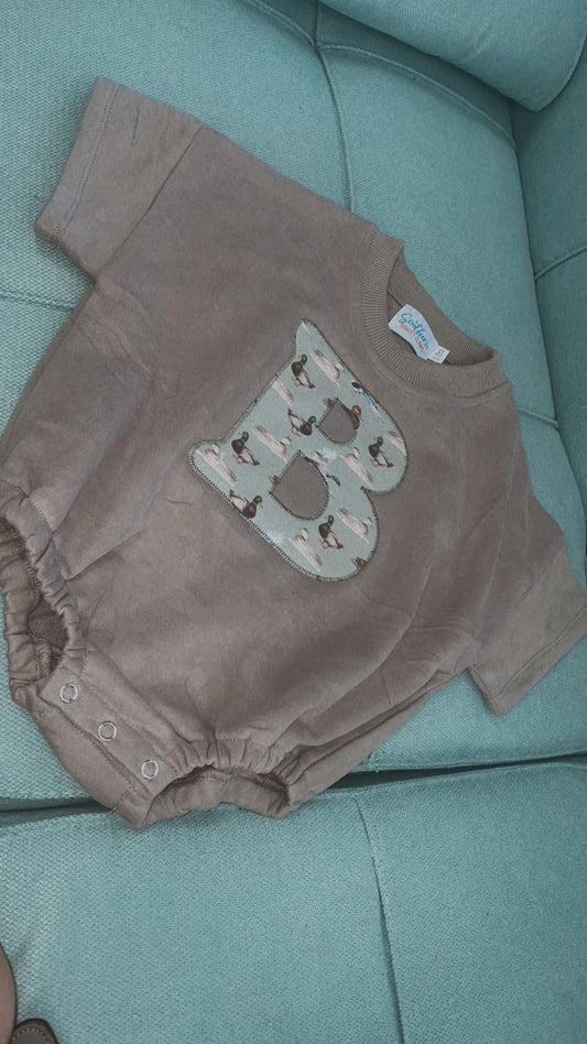 Summer Bubble 2.0 with applique letter
