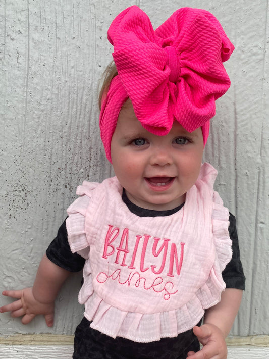 Ruffle Bib - Late June Ship