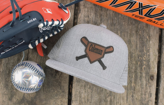 Baseball Leather Patch Hat - Early May ship