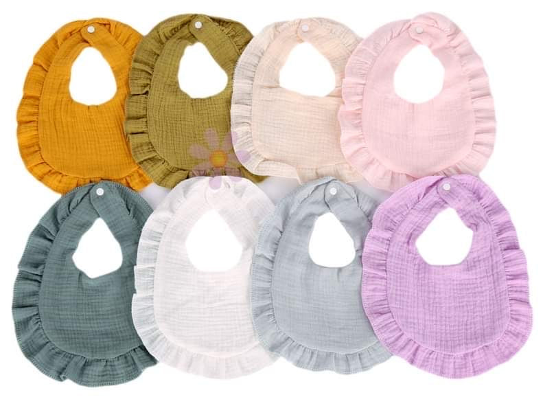 Ruffle Bib - Late June Ship