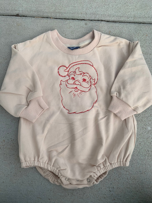 Vintage Santa Sketch Sweatshirt - Late Nov Ship