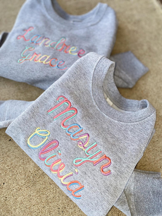 Rainbow Name Sweatshirt
